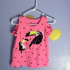 A girls flamingo shirt